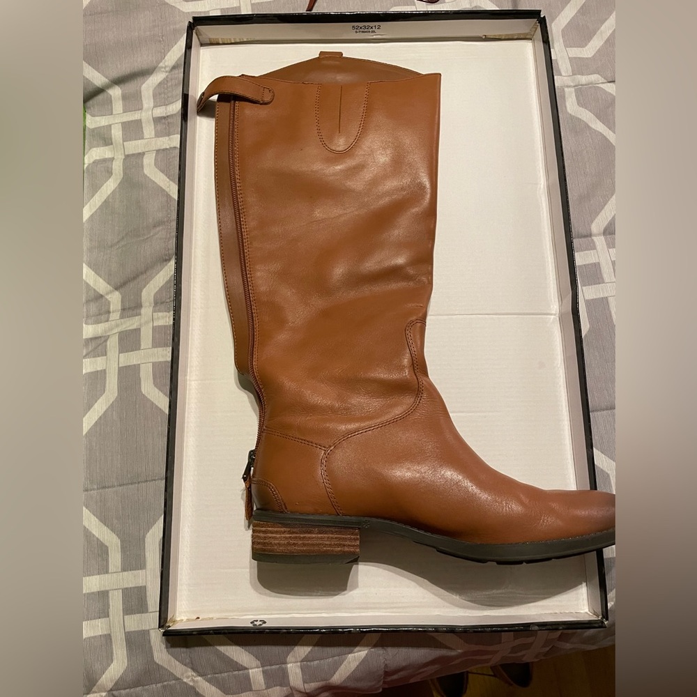 Sam Edelman Penny Knee High Riding Boots in Whiskey.